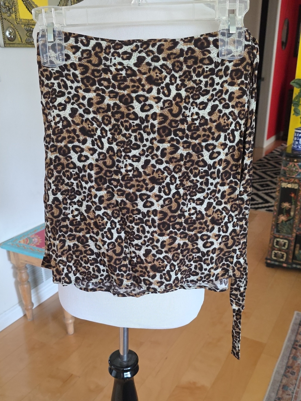 Women’s Leopard Print Wrap Skirt